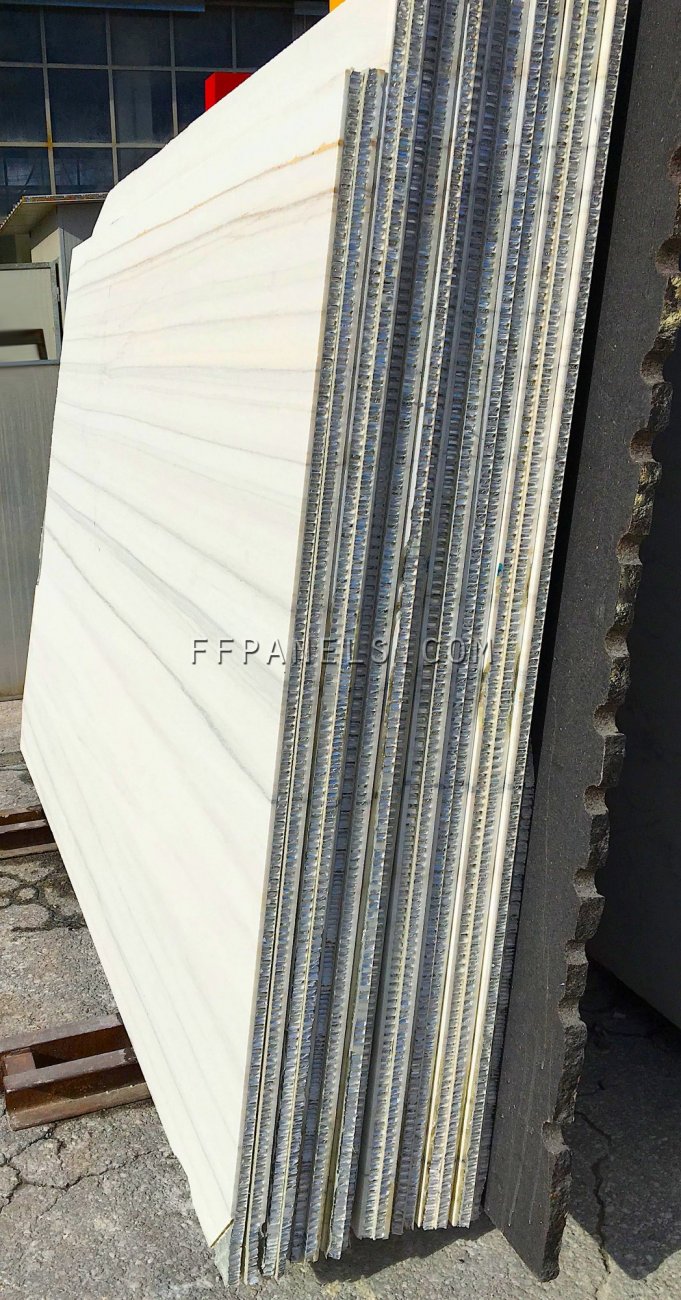 FABYCOMB® lightweight ZEBRINO MARBLE panels