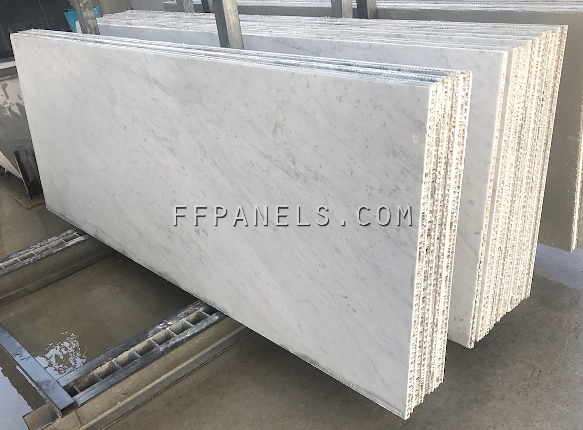 FABYCOMB® lightweight BIANCO CARRARA MARBLE panels